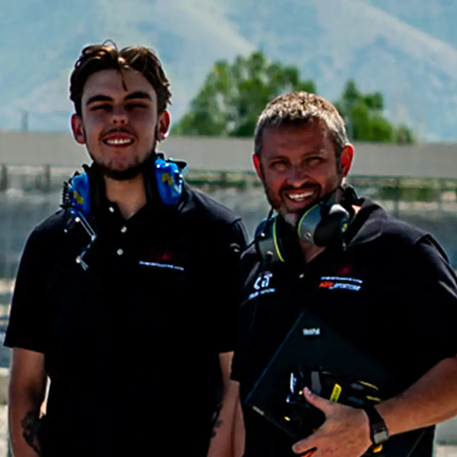 Harry Gould with CPT and Al Uscinski at Utah Motorsports Campus