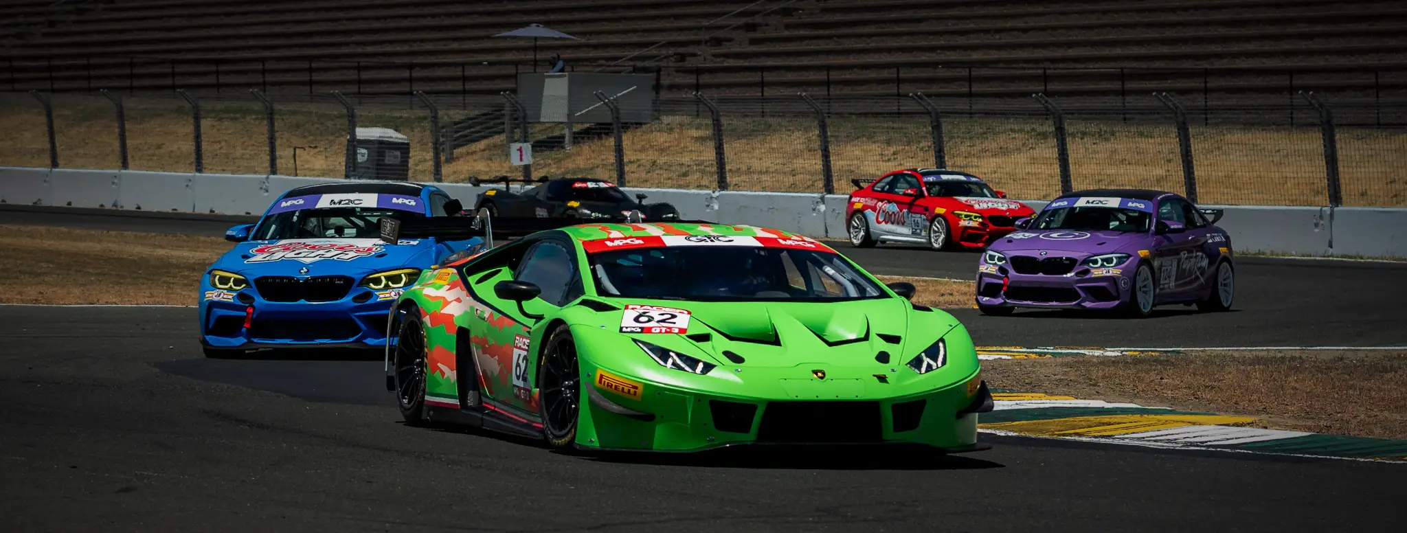 CPT Lamborghini Huracan GT3 Evo 1 at Sonoma Raceway with Andy Johnson